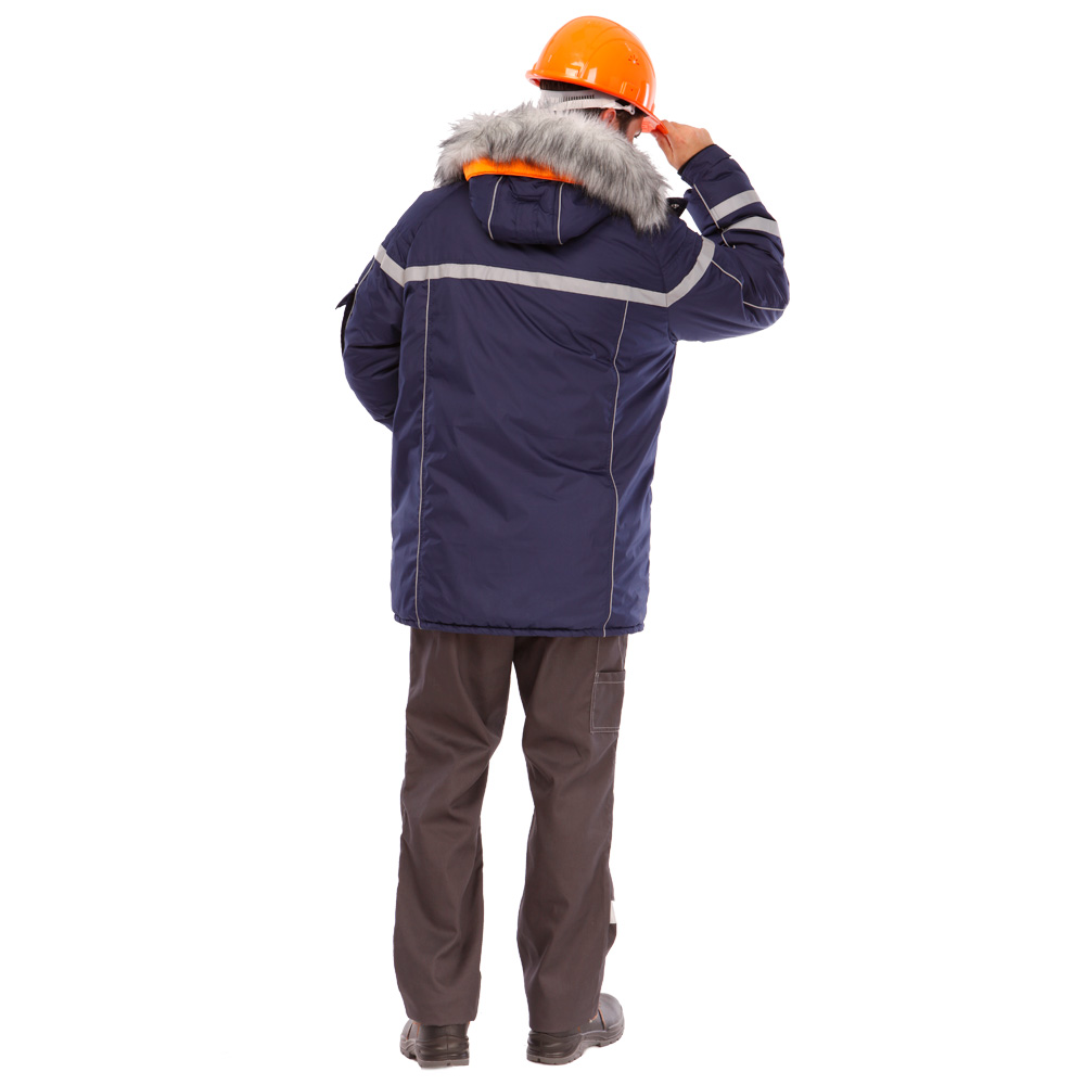 Куртка зимняя Аляска (тк. Дюспо,240) ПРАБО, темно-синий (Кур210)