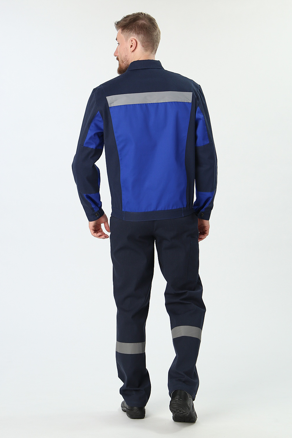 Костюм Вираж-2 (тк.Смесовая,260) п/к, т.синий/васильковый