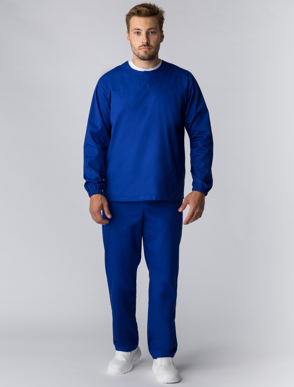 Костюм мужской ХАССП-Стандарт (тк.Оптима,160), васильковый