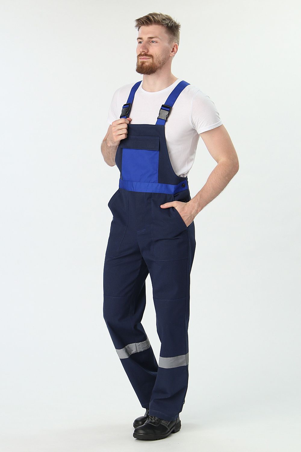 Костюм Вираж-2 (тк.Смесовая,260) п/к, т.синий/васильковый