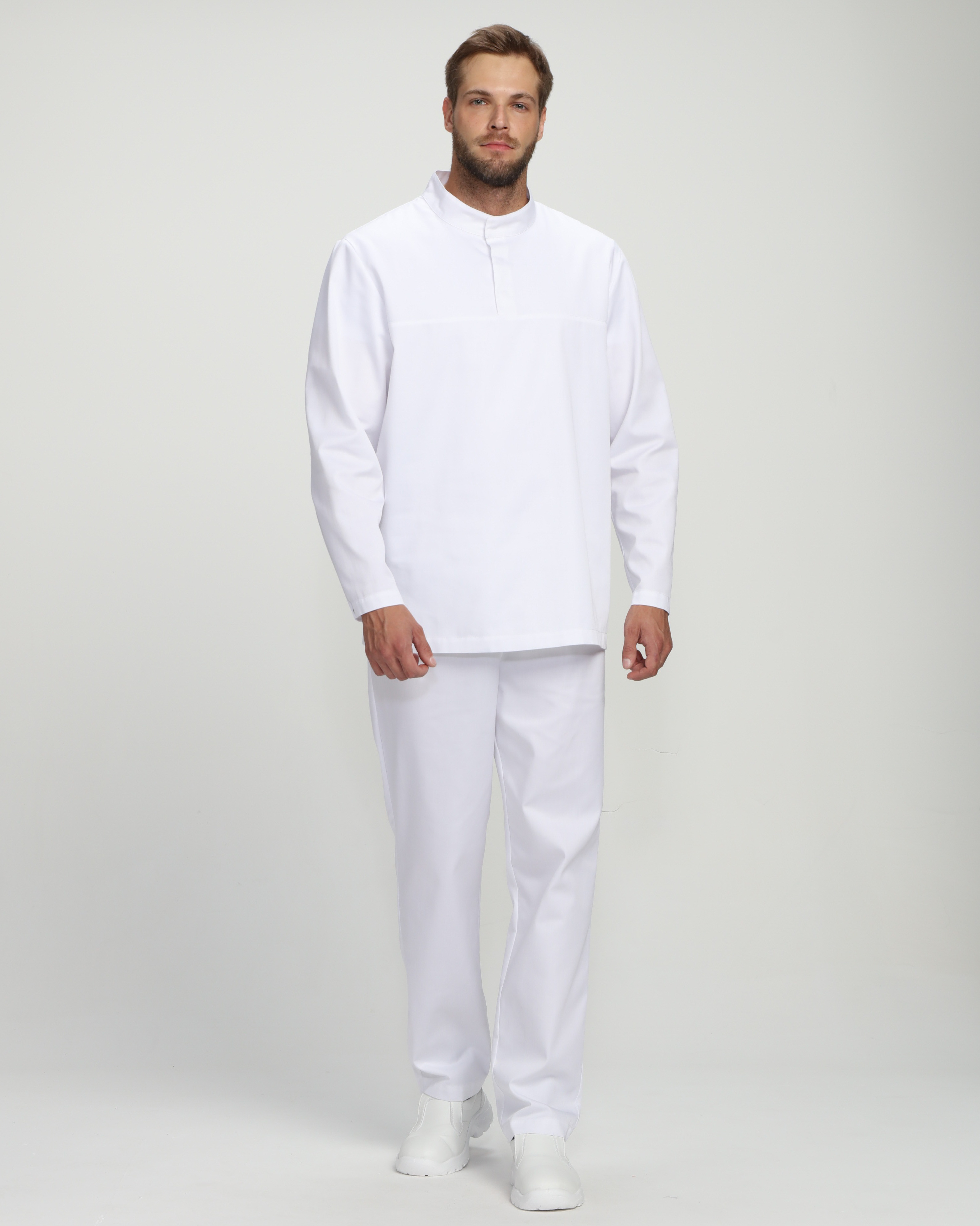 Костюм мужской ХАССП-Стандарт (тк.Оптима,160), белый