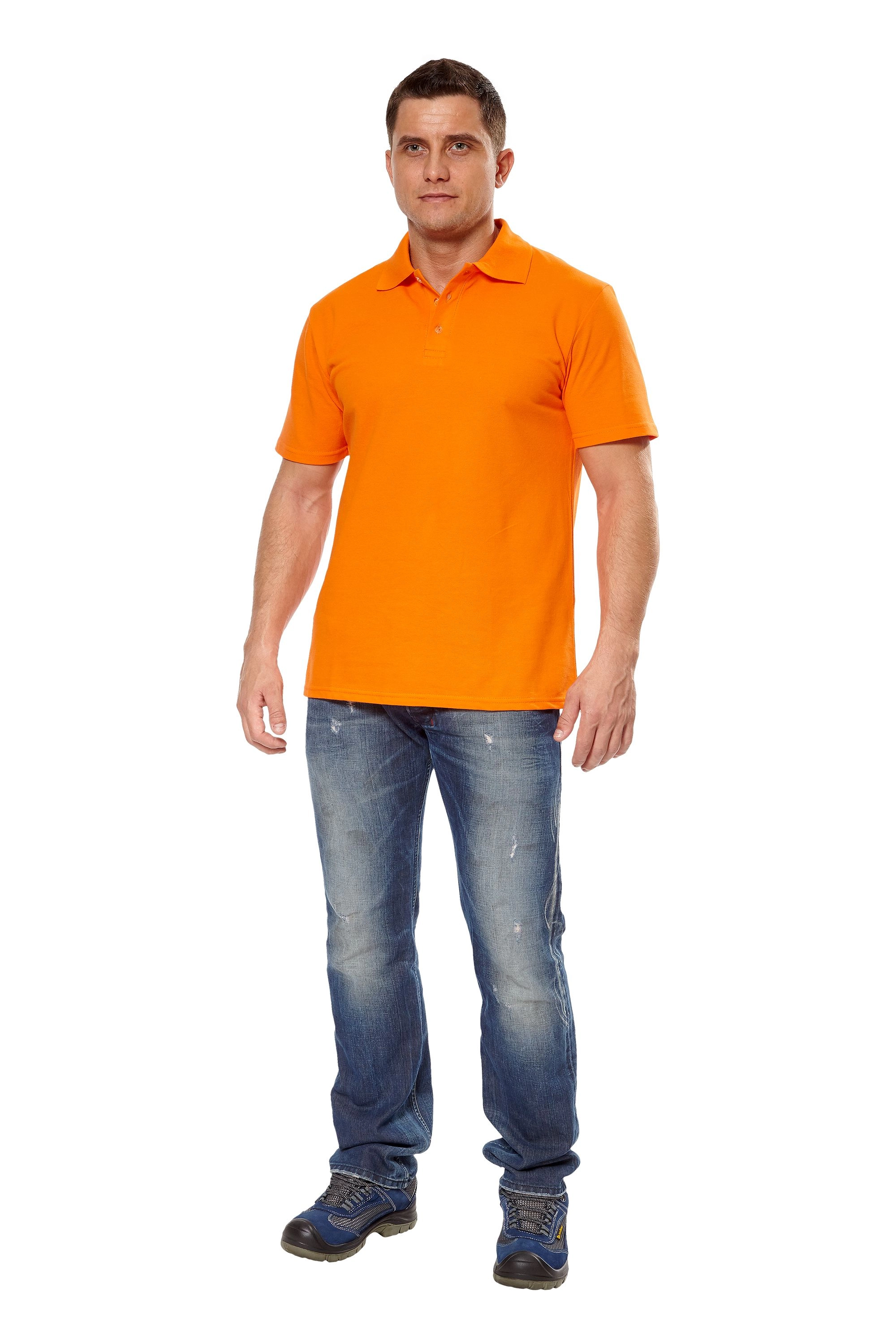 Рубашка 'ПОЛО' короткий рукав оранжевый