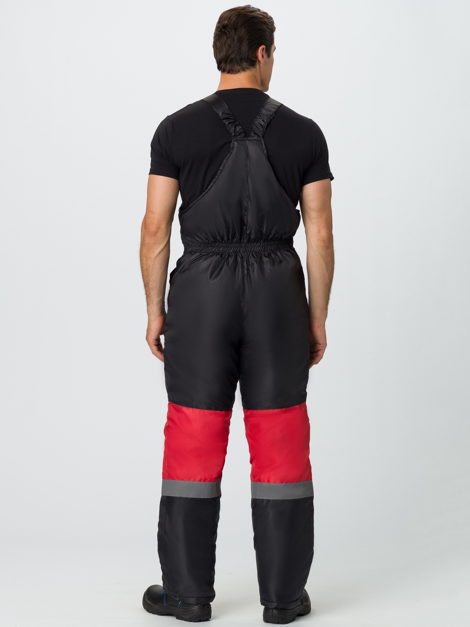 Костюм зимний Профи (тк.Оксфорд) п/к, красный/черный