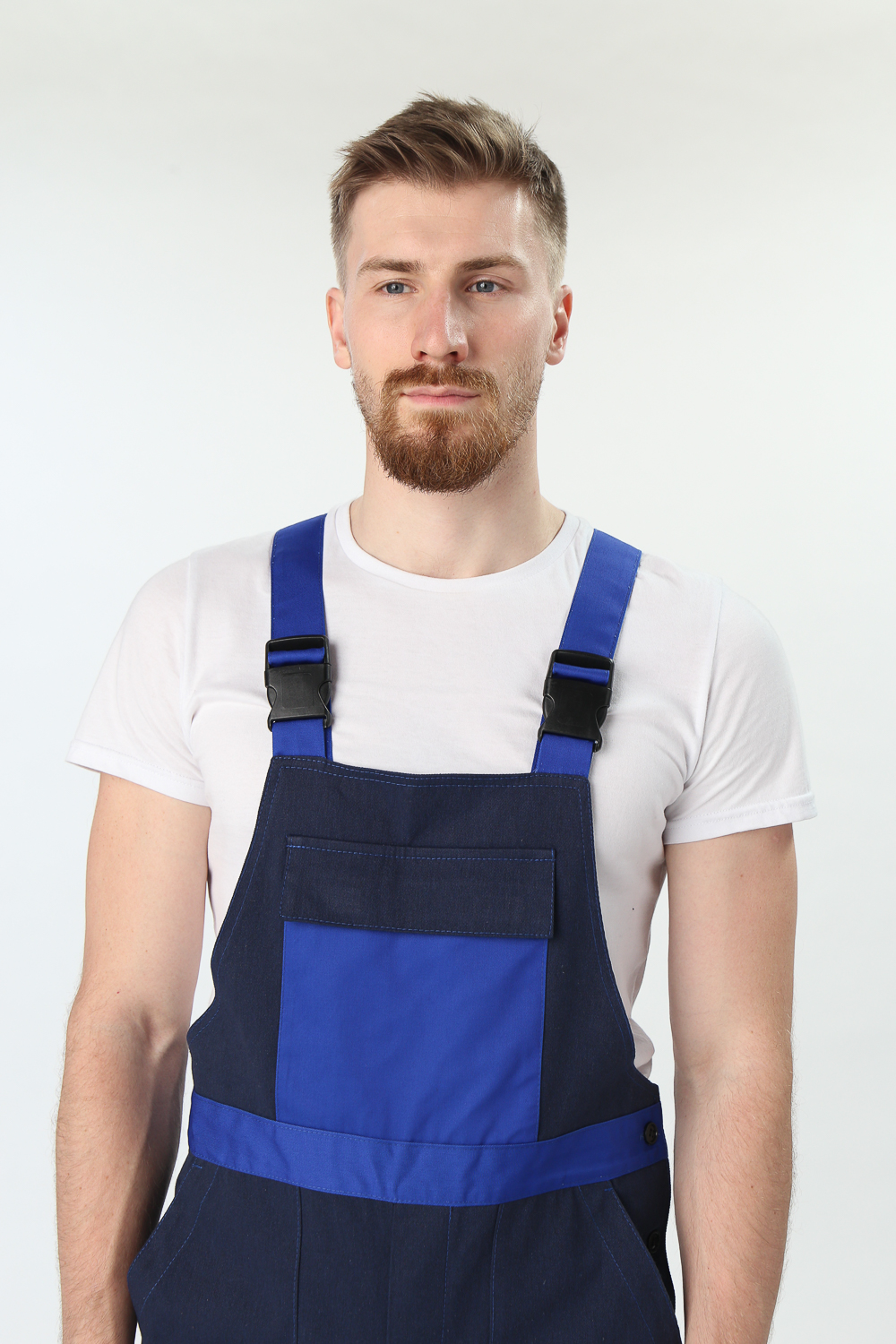 Костюм Вираж-2 (тк.Смесовая,260) п/к, т.синий/васильковый