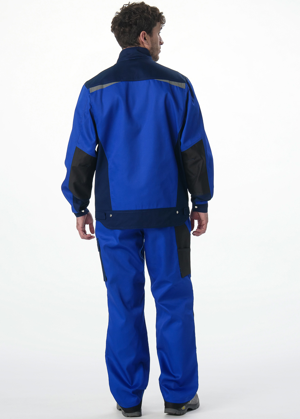 Костюм Милан-Лайт МВО (тк.Балтекс,210) брюки, васильковый/т.синий