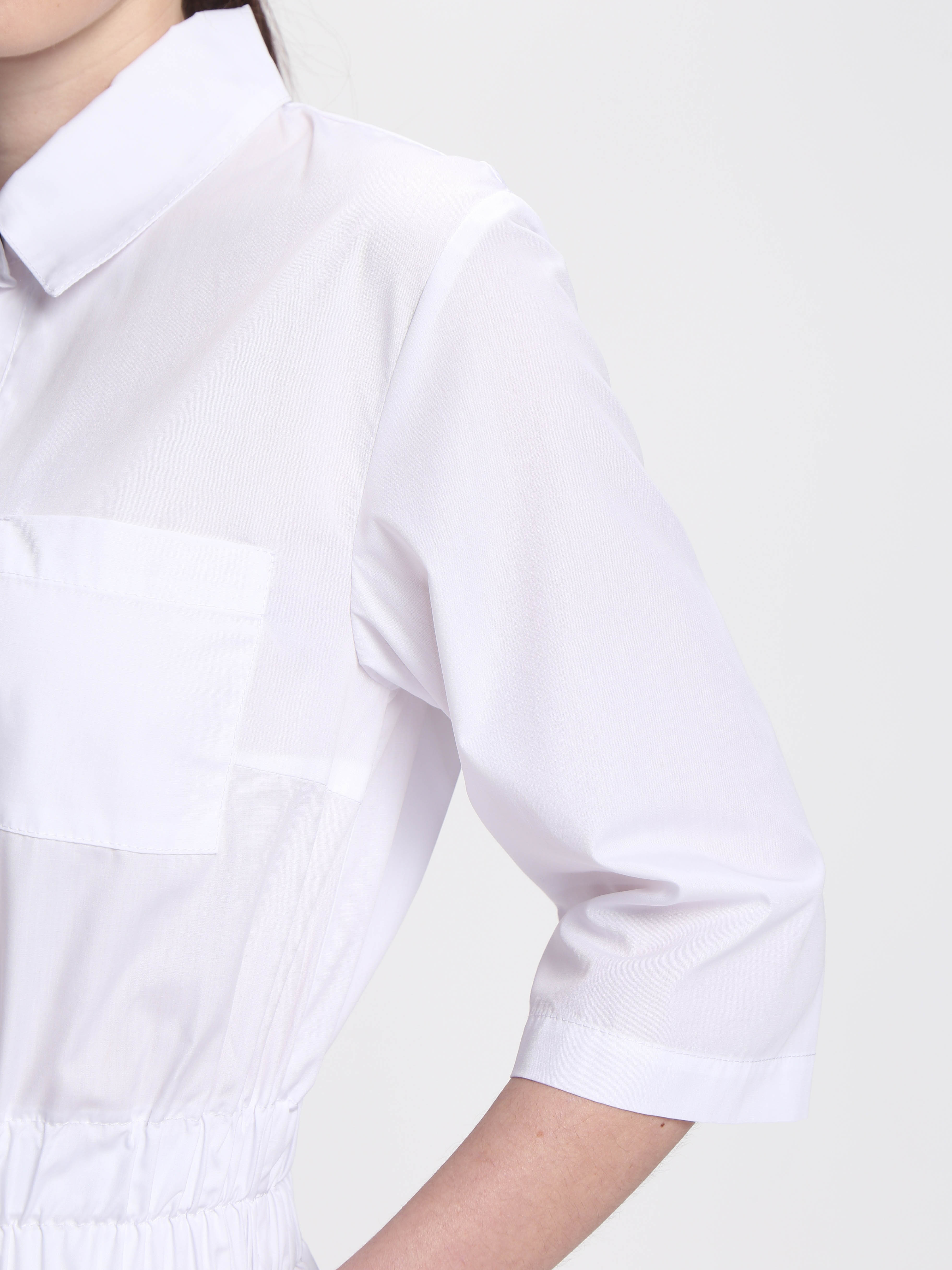 Халат женский Симпл-004 (тк.Смесовая,120) MedLine, белый