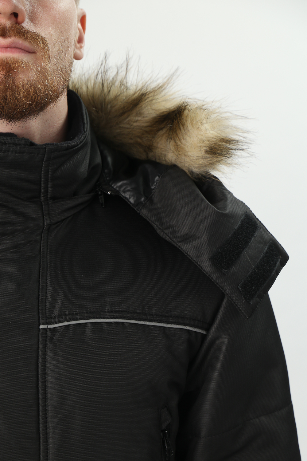 Куртка зимняя Аляска-Люкс (тк.Cat’s eye), черный