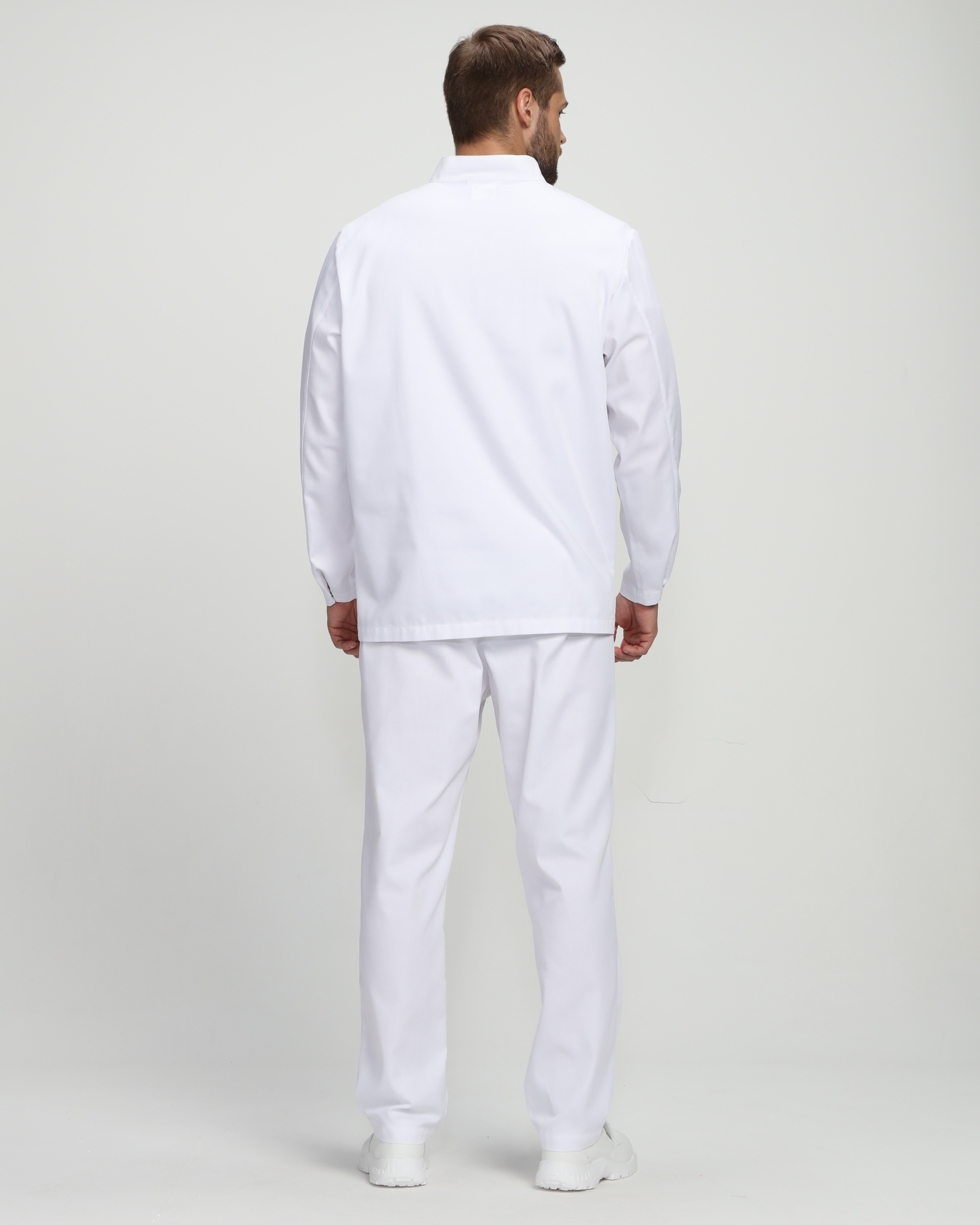 Костюм мужской ХАССП-Стандарт (тк.Оптима,160), белый